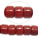 Natuurlijke koraal kralen, Natuurlijke Coral, Rondelle, rood, 6x4mm, Gat:Ca 1mm, Lengte Ca 16.5 inch, 10strengen/Lot, Ca 104pC's/Strand, Verkocht door Lot