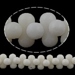 Grânulos corais naturais, Coral natural, Barraa, branco, 8x4mm, Buraco:Aprox 0.5mm, comprimento Aprox 16 inchaltura, 10vertentespraia/Lot, vendido por Lot