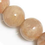 Sunstone Bead, Runde, naturlig, 6mm, Hole:Ca. 0.8mm, Længde Ca. 15.5 inch, 5Strands/Lot, Ca. 65pc'er/Strand, Solgt af Lot