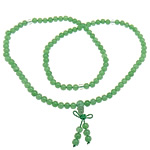 Πράσινη Aventurine Κολιέ, με Nylon Cord, Γύρος, 6mm, 8.5mm, 6x8mm, Τρύπα:Περίπου 0.8mm, Μήκος Περίπου 26 inch, 10Σκέλη/Παρτίδα, Sold Με Παρτίδα