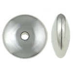 Vario Padengtas Plastikiniai karoliukai, Moneta, platinos spalva padengtas, nikelio, švino ir kadmio nemokamai, 17x7mm, Skylė:Apytiksliai 2.5mm, 5Krepšiai/Pirkimo, Pardavė Pirkimo