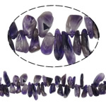 Natuurlijke Amethyst kralen, Amethist, Nuggets, Februari Birthstone, 7-11mm, Gat:Ca 1mm, Lengte 17 inch, 5strengen/Lot, Verkocht door Lot