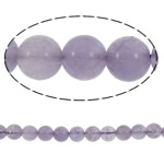 Naturlige ametyst perler, Runde, Februar Birthstone, 10mm, Hole:Ca. 1mm, Længde 15.7 inch, 5Strands/Lot, Solgt af Lot