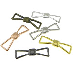 Conector de aleación de Zinc bowknot, Lazo, chapado, 1/1 aro, color mixto, libre de níquel, plomo & cadmio, 38x11x3mm, 100PCs/Bolsa, Vendido por Bolsa