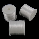 Elastisch draad, Elastische draad, Korea, wit, 1mm, Lengte Ca 1750 m, 25pC's/Bag, Verkocht door Bag