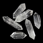 Clear Quartz punkt Dekoration, naturlig, 12x40-14x50mm, 30pc'er/Lot, Solgt af Lot