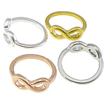 Zink Alloy Finger Ring, Horisont, plated, blandade färger, nickel, bly och kadmium gratis, 7mm, Storlek:7, 200PC/Lot, Säljs av Lot