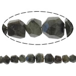 Perles en labradorite, pepite, naturel, facettes, 9-21mm, Trou:Environ 1mm, Longueur 16 pouce, 10Strandstoron/lot, Vendu par lot