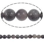 Perline di ametista naturale, quarzo grigio, Cerchio, 8mm, Foro:Appross. 1.5mm, Lunghezza Appross. 15.6 pollice, 10Strandstrefolo/lotto, Appross. 49PC/filo, Venduto da lotto