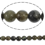 Perles en labradorite, Rond, naturel, 12mm, Trou:Environ 1.5mm, Longueur 15.5 pouce, 5Strandstoron/lot, Vendu par lot