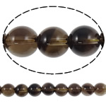 Natuurlijke Smoky Quartz parels, Rookkwarts, Ronde, 12mm, Gat:Ca 2mm, Lengte 15.7 inch, 5strengen/Lot, Verkocht door Lot