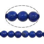 Lapis lazuli Korálky, Přírodní Lapis Lazuli, Kolo, modrý, 3mm, Otvor:Cca 0.8mm, Délka Cca 16 inch, 2přediva/Lot, Cca 134PC/Strand, Prodáno By Lot