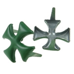 Iarann ​​Claw Rivet, Cross, péinteáilte, 2 claw, glas, nicil, luaidhe & caidmiam saor in aisce, 12x12mm, 2000ríomhairí pearsanta/Mála, Díolta De réir Mála