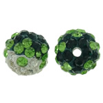 Rhinestone Clay Pave Beads Round with rhinestone 10mm Approx 2mm Sold By Bag