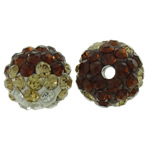 Rhinestone Clay Pave Beads Round with rhinestone 10mm Approx 2mm Sold By Bag