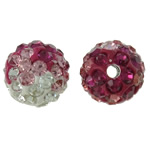 Rhinestone Clay Pave Beads Round with rhinestone 10mm Approx 2mm Sold By Bag