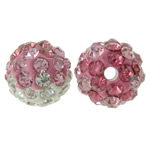 Rhinestone Clay Pave Beads Round with rhinestone 10mm Approx 2mm Sold By Bag