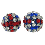 Rhinestone Clay Pave Beads Round with rhinestone 10mm Approx 2mm Sold By Bag