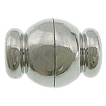 Zinc Alloy magnetlås, Drum, platin farve forgyldt, nikkel, bly & cadmium fri, 18x12mm, 6mm, 100pc'er/Lot, Solgt af Lot