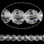 Imitacija CRYSTALLIZED™ Crystal perle, Kristal, Krug, faceted, Kristal, 4mm, Rupa:Približno 1mm, Dužina Približno 14.3 inčni, 10pramenovi/Torba, Prodano By Torba