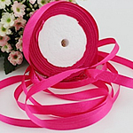 Ribín Satin, Satin Ribbon, D'ardaigh bándearg, 12mm, 20ríomhairí pearsanta/Lot, Díolta De réir Lot