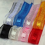 Satin band, Satin Ribbon, jacquard, dubbelsidig, blandade färger, 20mm, 5PC/Lot, Säljs av Lot