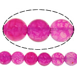 Perles agate veines de dragon naturelles, Rond, normes différentes pour le choix, rose, Trou:Environ 1-1.2mm, Longueur Environ 15 pouce, Vendu par lot