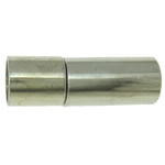 Messing Bajonet Lås, Tube, platin farve forgyldt, nikkel, bly & cadmium fri, 18x6mm, Hole:Ca. 5mm, 30pc'er/Bag, Solgt af Bag