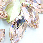 Crystal díszítőszegecs, Kristály, Ló Eye, ezüst színű bevonattal, Rivoli vissza & sokoldalú, rózsaszín, 9x18mm, 216PC-k/Bag, Által értékesített Bag