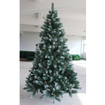 plastique PVC Arbre de Noël, avec fer, peinture, vert, 210x110cm, Vendu par PC