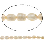 Ris odlad sötvattenspärla pärlor, Freshwater Pearl, naturlig, rosa, Grade A, 11-12mm, Hål:Ca 0.8mm, Såld Per 15 inch Strand