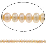 Button Kulturan Slatkovodni Pearl perle, Dugme, prirodan, roze, 9-10mm, Rupa:Približno 0.8mm, Prodano Per Približno 15 inčni Strand