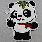 Iron på Patches, Duk, Panda, 150x200mm, 10PC/Bag, Säljs av Bag