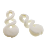 Prirodni White Shell Privjesci, Bijela Shell, Spirala, 20x34x7mm, Rupa:Približno 3mm, 10računala/Lot, Prodano By Lot