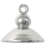 Messing Pendant Bail, platin farve forgyldt, nikkel, bly & cadmium fri, 13x11mm, Hole:Ca. 1mm, Indvendig diameter:Ca. 12mm, 200pc'er/Bag, Solgt af Bag