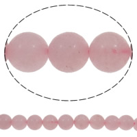 Korálky přírodní Rose Quartz, Kolo, 10mm, Otvor:Cca 1.5mm, Cca 39PC/Strand, Prodáno za Cca 15.5 inch Strand