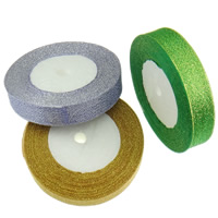 Satijnen lint, Sparkle Ribbon, gemengde kleuren, 20mm, 10pC's/Lot, 22m/PC, Verkocht door Lot