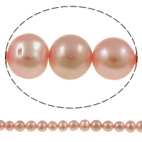 Krumpir Kulturan Slatkovodni Pearl perle, roze, 7-8mm, Rupa:Približno 0.8mm, Prodano Per Približno 15.3 inčni Strand