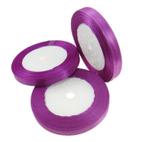 Nastro di raso, nastro satin, viola, 10mm, 30PC/lotto, 22m/PC, Venduto da lotto