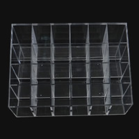 Modni Nakit Display, Plastika, Pravokut, prozračan, bijel, 145.80x96x72.30mm, Prodano By PC