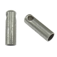 Edelstahl Endkappe, originale Farbe, 2.30x7.50mm, Bohrung:ca. 1mm, Innendurchmesser:ca. 1.5mm, 1000PCs/Menge, verkauft von Menge