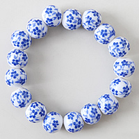 Porcelæn Bracelet, håndlavet, beaded armbånd, 11mm, Længde Ca. 6.6 inch, 25Strands/Lot, Solgt af Lot