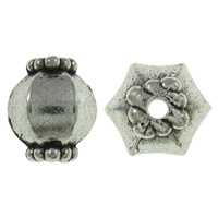 Zink Legierung Perlen Schmuck, Zinklegierung, Laterne, antik silberfarben plattiert, frei von Nickel, Blei & Kadmium, 9x10.50x7.50mm, Bohrung:ca. 1mm, ca. 620PCs/kg, verkauft von kg