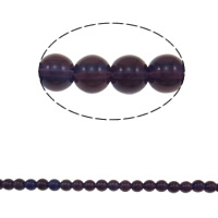 Apvalūs "Crystal Beads, Krištolas, Turas, Violetinis, 8mm, Skylė:Apytiksliai 1.5mm, Ilgis 12 Inch, 10Vijos/Krepšys, Pardavė Krepšys