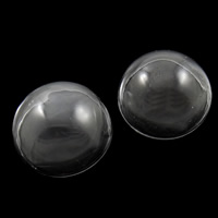 Hætteglasset Globe dækning, Glas, Dome, gennemskinnelige, 10x20mm, 30pc'er/Bag, Solgt af Bag