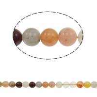 Prirodni kvarc nakit Beads, Rutil kvarc, mješovit, 8mm, Rupa:Približno 0.8mm, Dužina Približno 15.5 inčni, 5pramenovi/Lot, Približno 49računala/Strand, Prodano By Lot