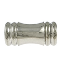 Fermoir magnétique en acier inoxydable, couleur originale, 16x8mm, Trou:Environ 4mm, 30PC/lot, Vendu par lot