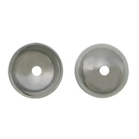 Rostfritt stål Pärlor Keps, 304 rostfritt stål, Dome, ursprungliga färgen, 5x1.80mm, Hål:Ca 0.8mm, 2000PC/Lot, Säljs av Lot