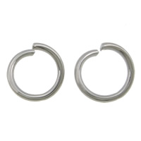 Ruostumaton teräs Open Ring, 304 Stainless Steel, alkuperäinen väri, 4x4x0.60mm, N. 50000PC/erä, Myymät erä