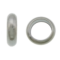 Acier inoxydable Perles Grand Hole, Acier inoxydable 304, beignet, grand trou, couleur originale, 2x6mm, Trou:Environ 4mm, Vendu par PC